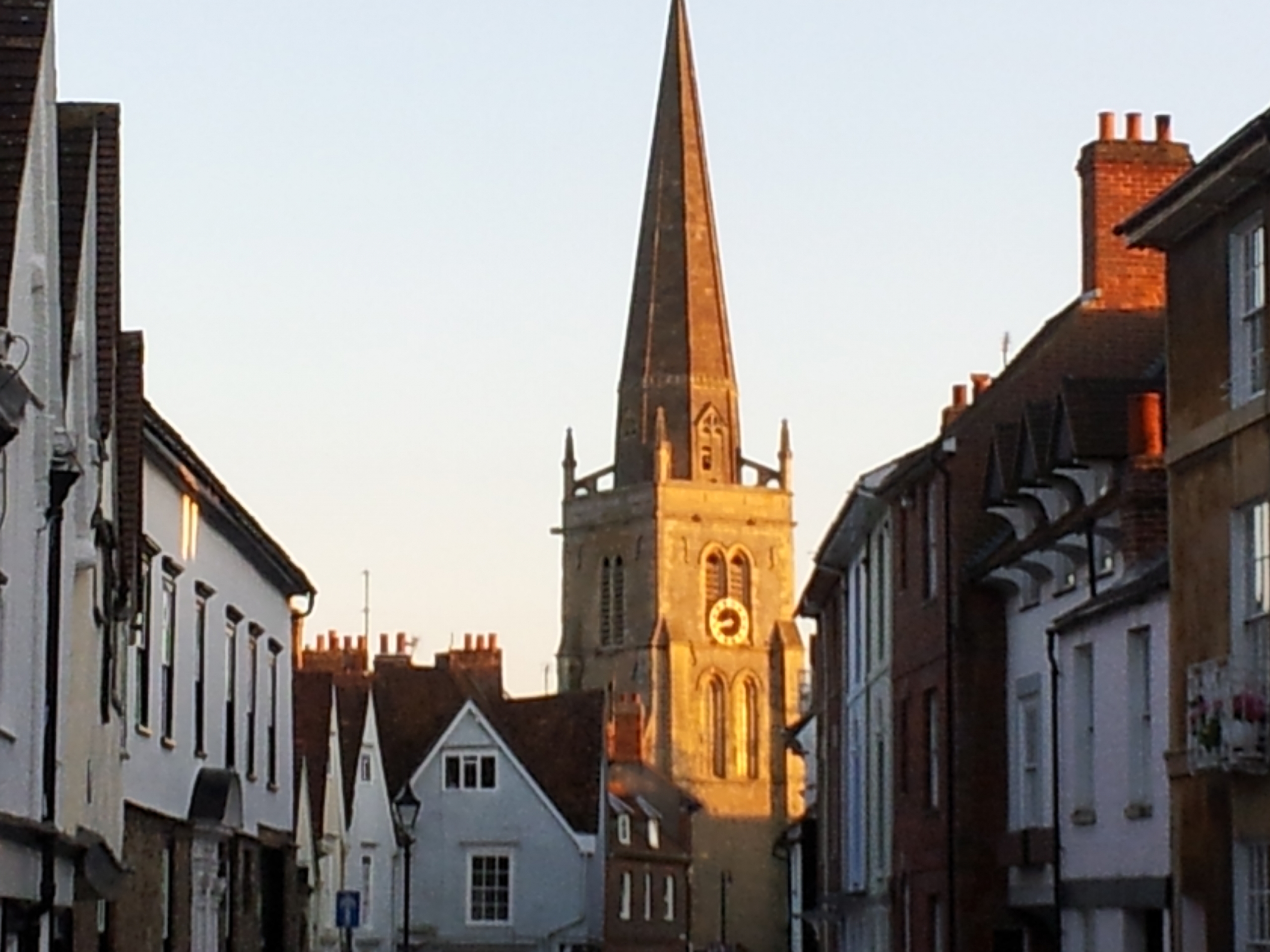 Reading of the roll at sunset in St Helen's Church