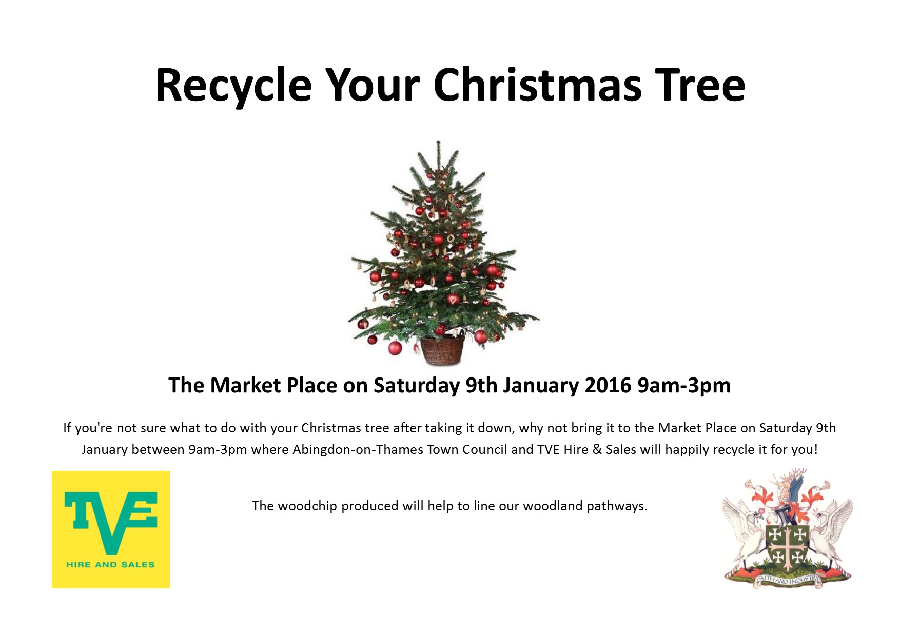 Recycle your Christmas tree