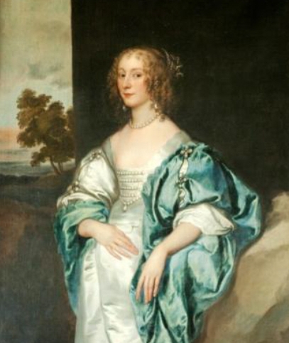 Mary Verney by van Dyck, 1636. The position of her right hand indicates pregnancy