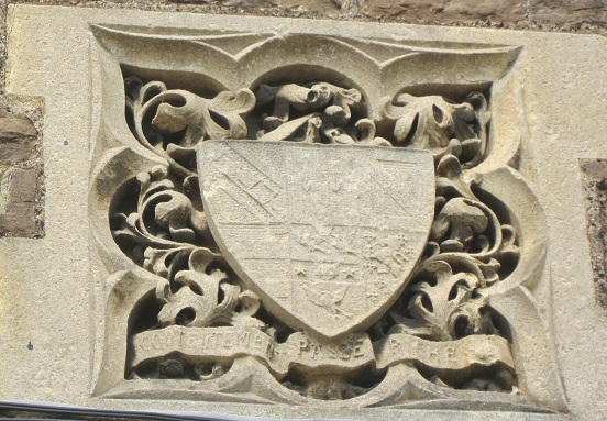 Figure 3 Arms over Presbytery doorway