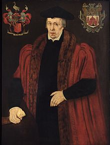 Sir Thomas White, painted by Strong for the Oxford Corporation. He was paid £3 for it.