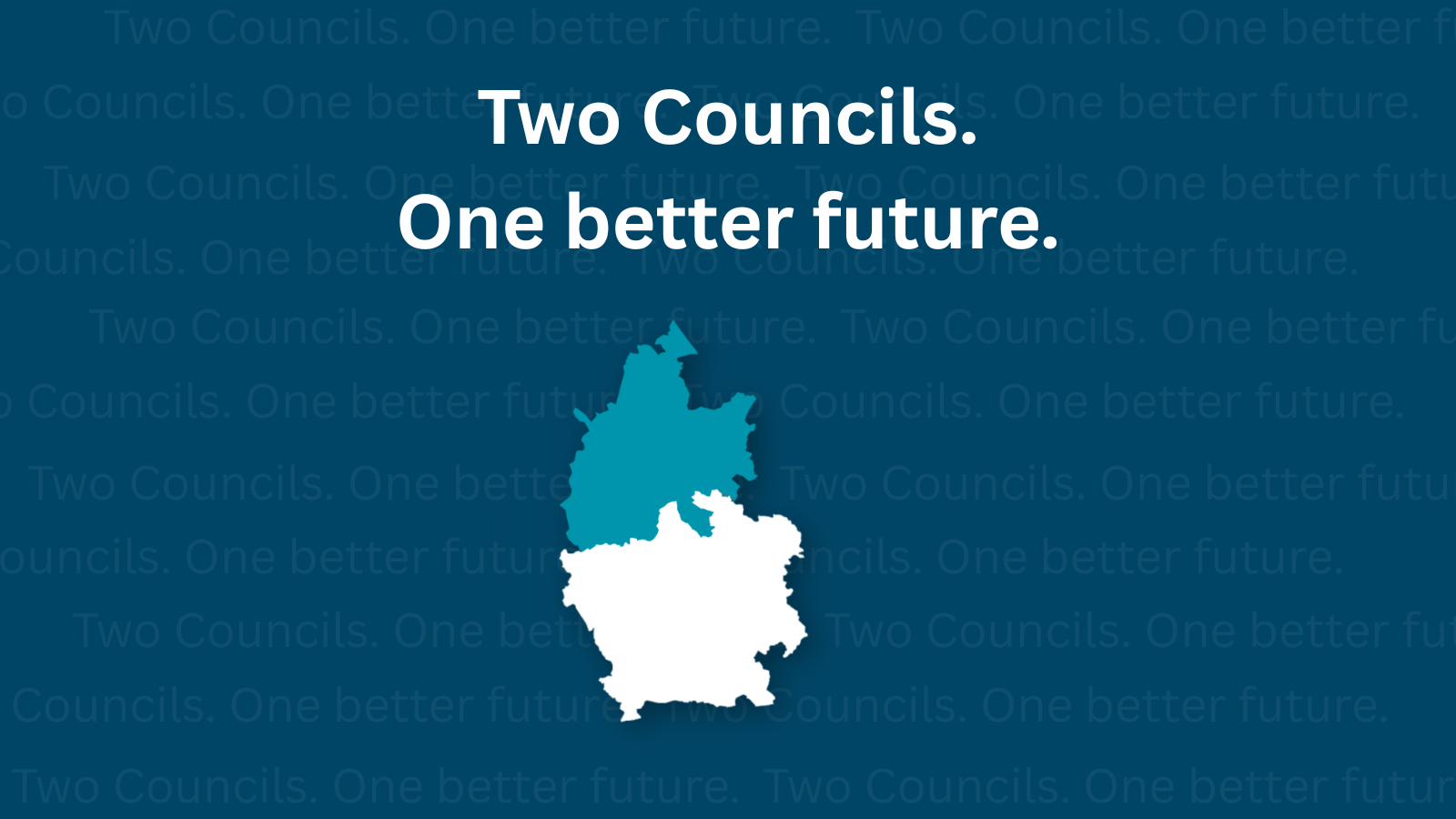 Image showing two councils and one better future.